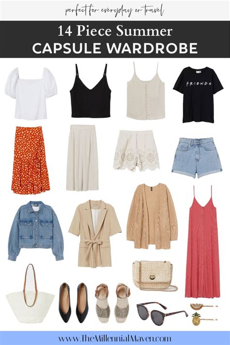 Summer Capsule Wardrobe 12 Pieces And Over 60 Looks The Millennial Maven Summer Capsule