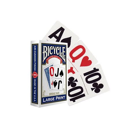 Bicycle Bridge Size Large Print Playing Cards For Low Vision Users