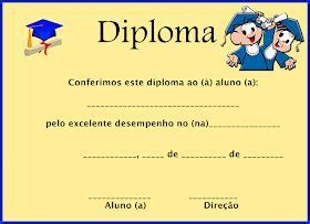 Cantinho Das Atividades Diplomas E Certificados Prontos Para Imprimir