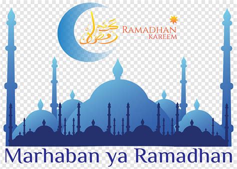 Gambar Ya Masjid Marhaban Teks Kareem Dan Tipografi Dengan Arab Ramadan