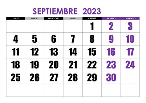 Calendario Septiembre 2023 Calendariossu