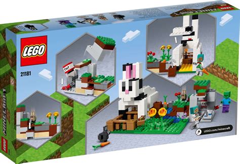 Lego Minecraft The Rabbit Ranch Set 21181 The Minifigure Store