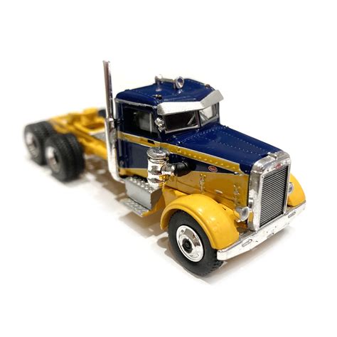 Camion Peterbilt 281 Jaune Bleu Brekina 85756