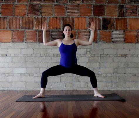 Goddess Hip And Back Yoga Stretches For Pregnancy Popsugar Fitness