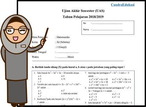 Search buku matematika peminatan revisi kelas 11 gramedia com. Soal UAS Matematika Peminatan Kelas XI Semester 1 - Contoh ...