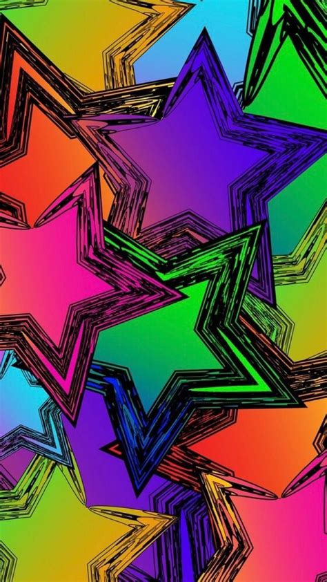 Rainbow Stars Wallpapers Wallpaper Cave