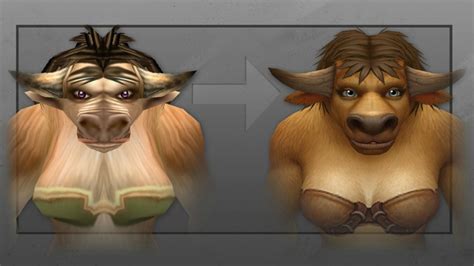 World Of Warcraft Female Tauren Gets A Makeover