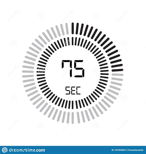the 8 seconds icon digital timer clock and watch timer count cartoon vector cartoondealer
