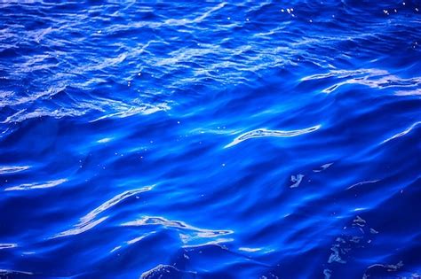 Ondas De Fondo Abstracto De Agua De Mar Fondo Azul Naturaleza Agua