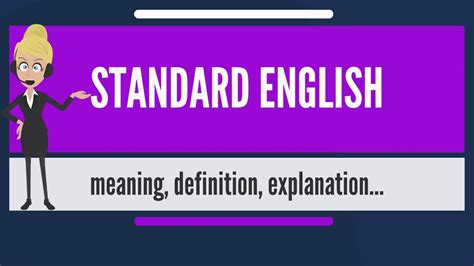 Forums pour discuter de illegible, voir ses formes composées, des exemples et poser vos questions. What is STANDARD ENGLISH? What does STANDARD ENGLISH mean ...