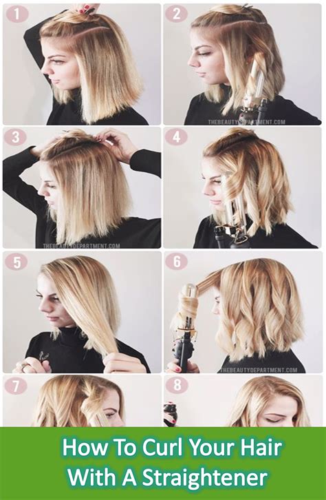The Can You Curl Short Hair With A Straightener Trend This Years