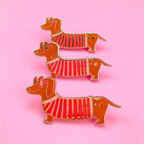 🌭🌭🌭 Sausage Party Mr Wiener Dog Pins Dog Pin Wiener Dog