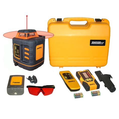Johnson Self Leveling Rotary Laser Level 40 6532 The Home Depot