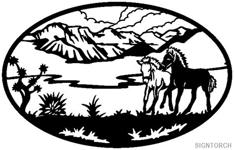 Maybe you would like to learn more about one of these? Animal - Oval Ponies | ReadyToCut - Vector Art for CNC ...