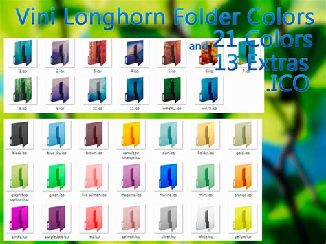 Vini Longhorn Folder Colors By Vinis13 On Deviantart