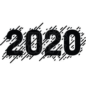 Maybe you would like to learn more about one of these? black white 2020 new year clipart . Commercial use GIF ...