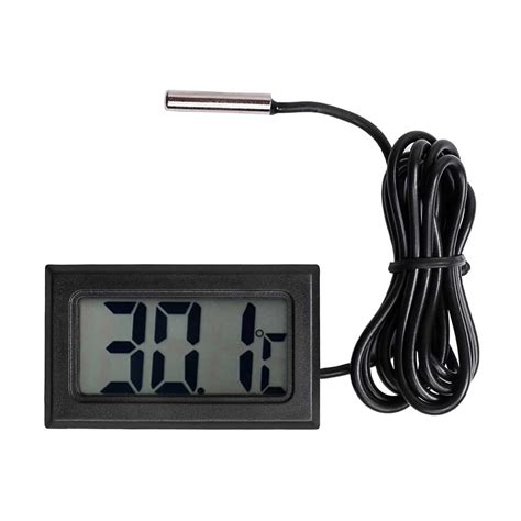 Digital Lcd Thermometer Temperature Gauge With Probe Phipps Electronics
