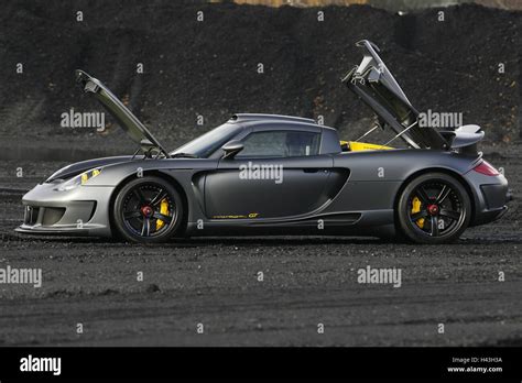 Coal Dump Gemballa Porsche Mirage Gt Gunmetal Bonnets Openly