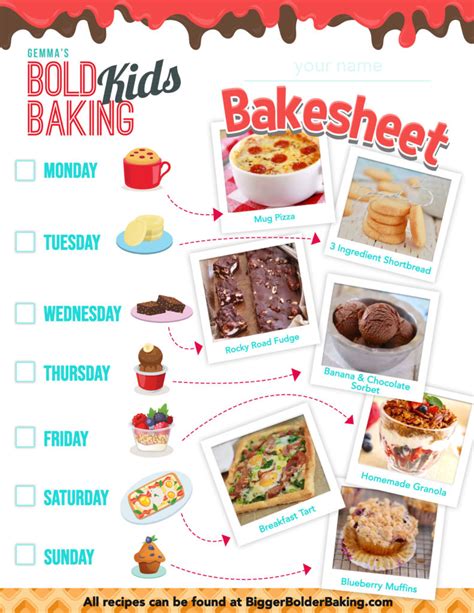 Fun Kids Baking Activities W Free Worksheet Bigger Bolder Baking