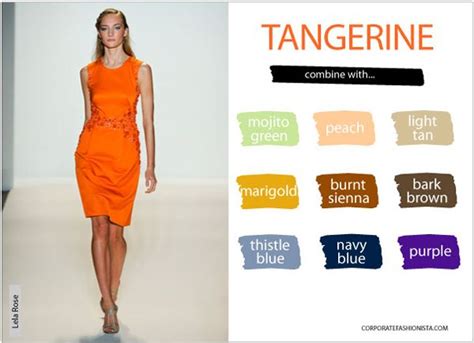 Combinar El Color Mandarina Color Trends Fashion Spring Colors