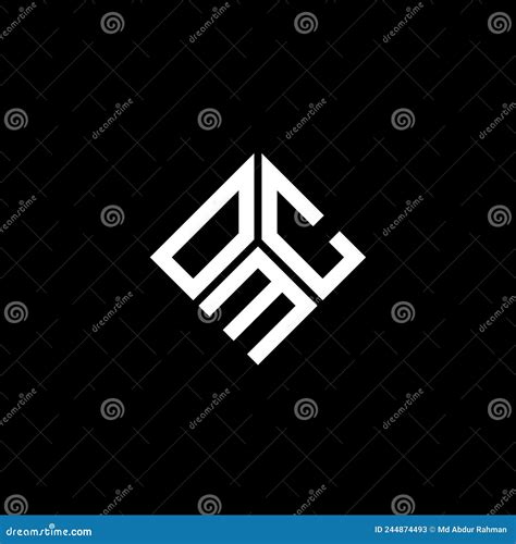 Omc Letter Logo Design On Black Background Omc Creative Initials