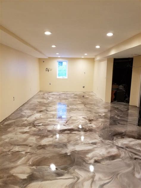 One of the best features of the epoxy coatings is that they can make any flooring surface shine. My beautiful Epoxy floor, I tried it and love it! | Epoxy floor, Epoxy floor basement, Basement ...