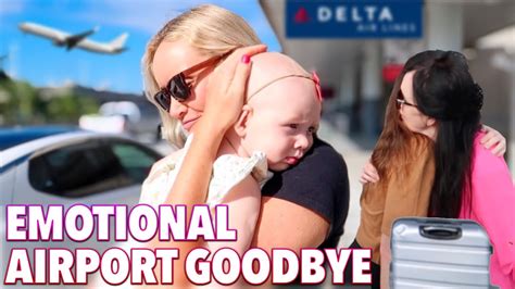 😭 Emotional Goodbye At The Airport ️ Saying Goodbye To My Sisters 😢 Sad