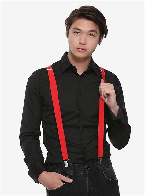Basic Red Suspenders Red Suspenders Suspenders Black And Red Tux