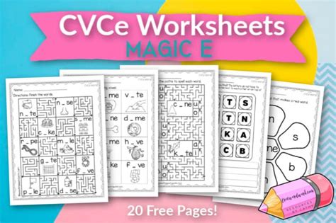 Cvce Worksheets Magic E Free Word Work
