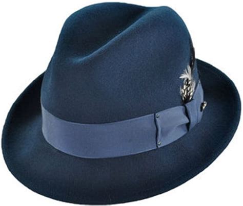 Bailey Of Hollywood Gangster Fedora Hat Xx Large Navy At Amazon