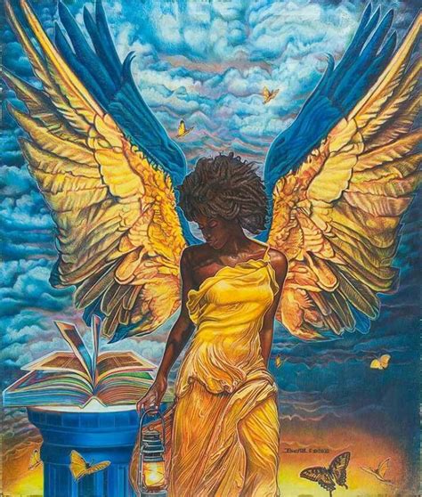 Pin By Shirley Evans On African American Angels Angel Art African Art African American Art
