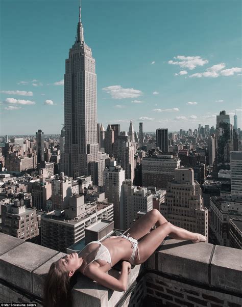 Beauty And Nyc Models Pose Perilously Close To The Edge Of New York S