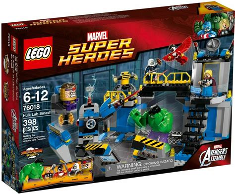 2014 Lego Marvel Super Heroes Set 76018 Avengershulk Lab Smash Nib