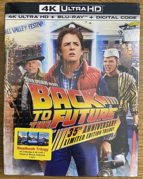 Back To The Future 4k Uhd Steelbook Trilogy 35th Limited Anniversary