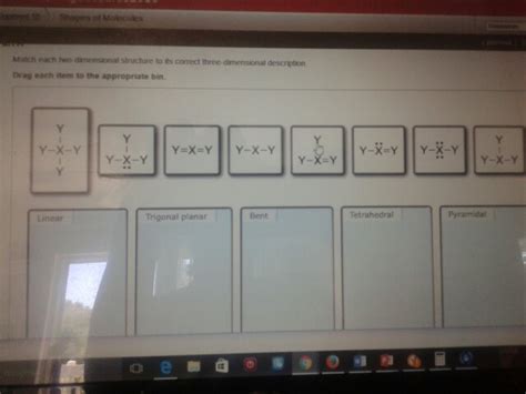 Solved Match Each Two Dimensional Structure To Its Correct