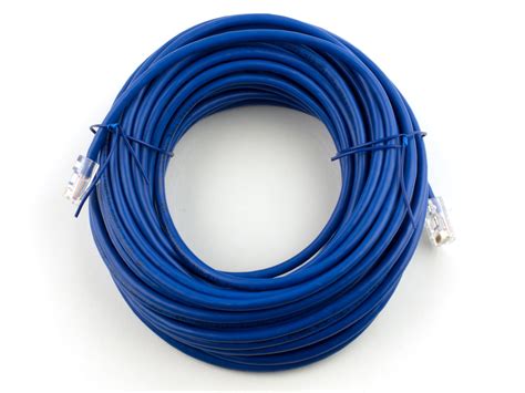 50ft Assembled Cat6 Network Patch Cable Blue Computer Cable Store