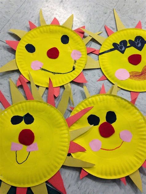 Sunshine Craft For Preschool And Kindergarten Have Students Paint And