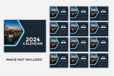 Premium Vector 2024 Desk Calendar Design Template