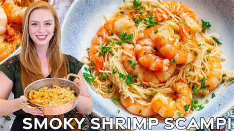 The Best Shrimp Scampi Recipe With Smoky Garlic Butter Minute Dinner Youtube