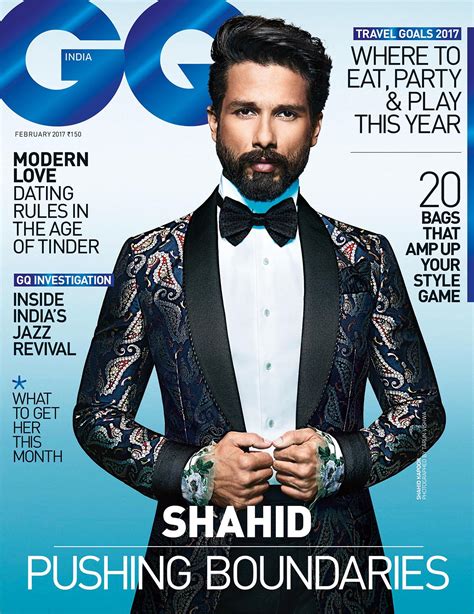 Why Gq S February Cover Star Shahid Kapoor Is A Style Boss Gq India