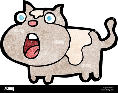 Cartoon Shocked Cat Stock Vector Image And Art Alamy