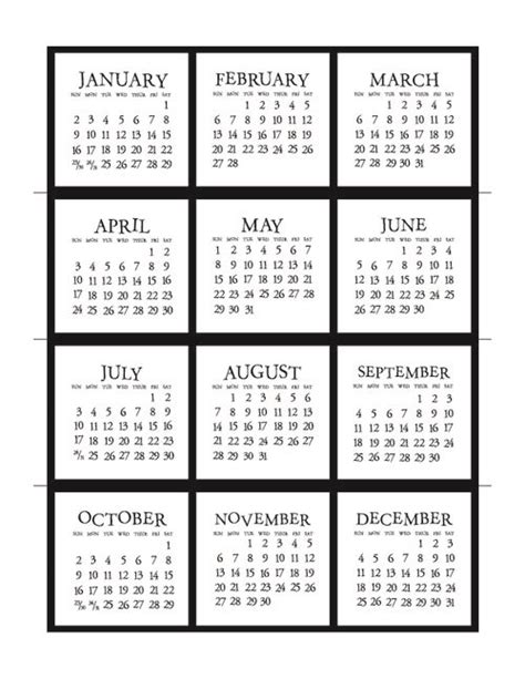 Patterns 2011 Mini Calendar