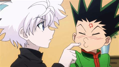 Hunter X Hunter Funny Moments Killua Flicking Gon In The Forehead