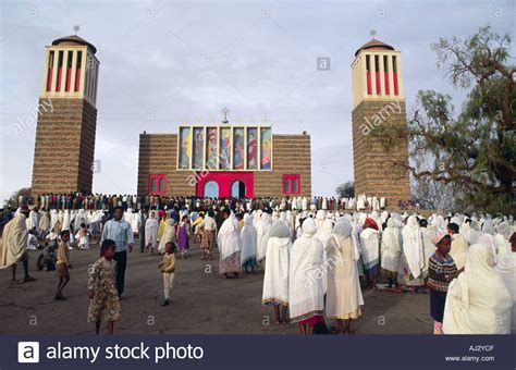 Orthodox Church On Good Friday Eritrea Stock Photo