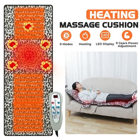 kwanshop full body massage mat with heat vibrating massage pad massage mattress cushion