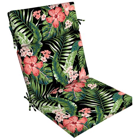 Better Homes And Gardens 44 X 21 Black Tropical Rectangle Outdoor Chair