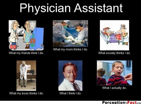 Physician Assistant What People Think I Do What I Really Do Perception Vs Fact