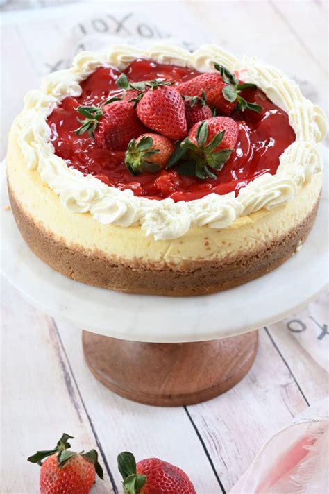 new york style strawberry cheesecake wishes and dishes recipe in 2021 fun cheesecake