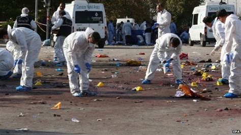 Turkey Bomb Almost 100 Dead After Attack In Ankara Bbc News