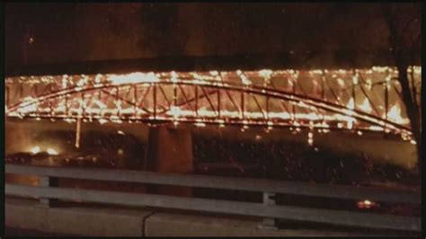historic covered bridge fire investigated as arson